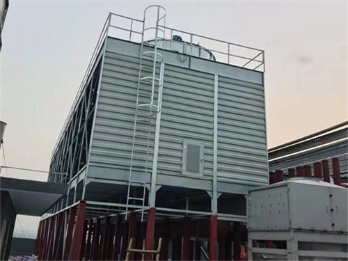 方形橫流玻璃鋼冷卻塔配件,玻璃鋼無(wú)風(fēng)機(jī)方形冷塔廠家